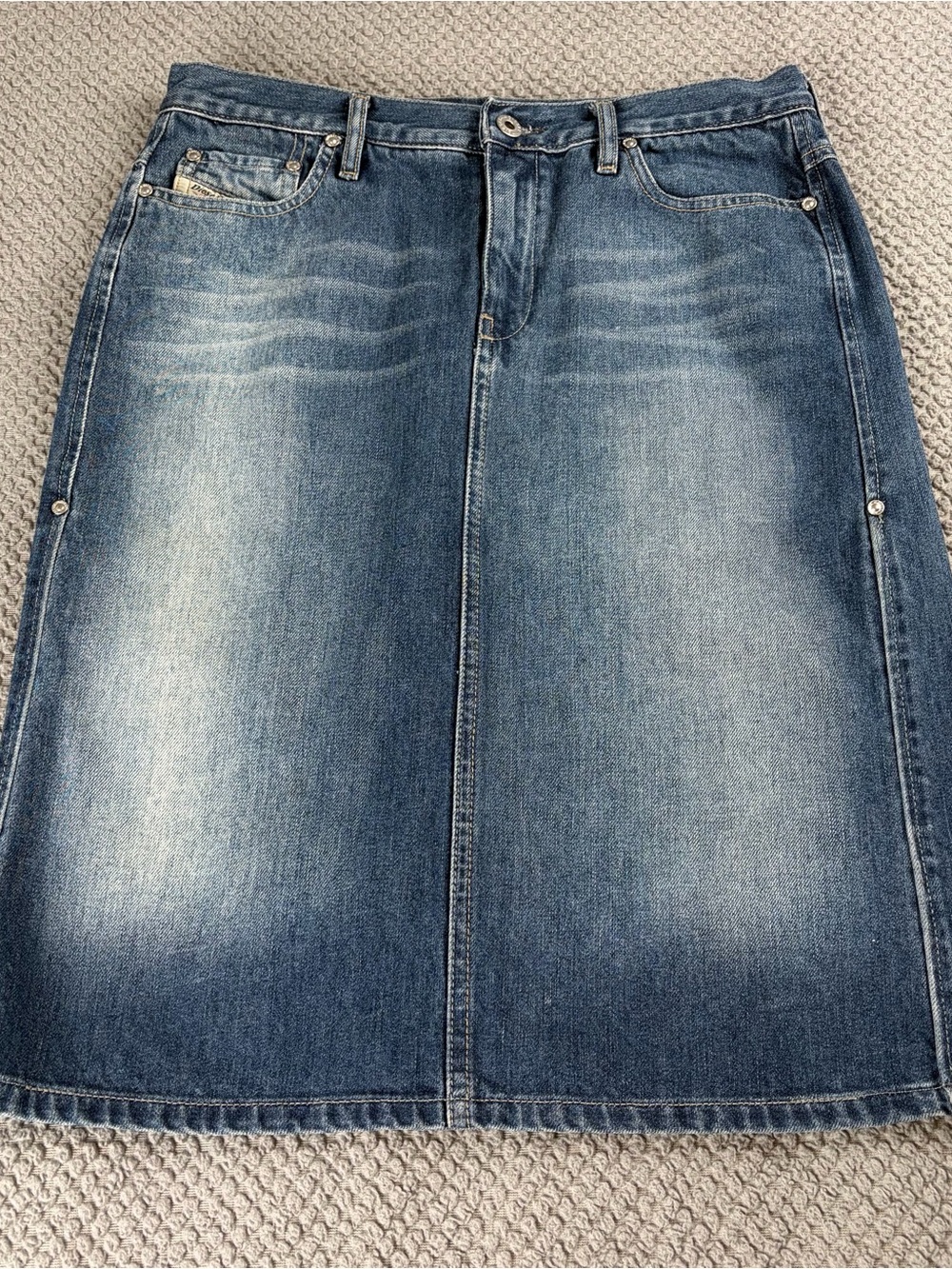 Y2K Diesel Blue Denim pencil skirt 28